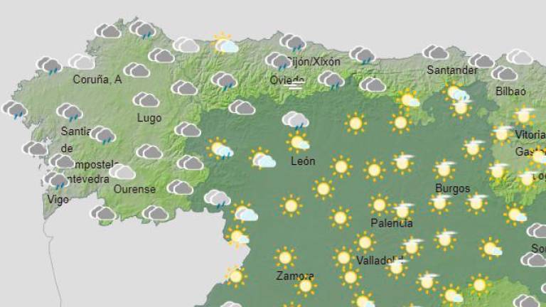 Bajan las temperaturas y llueve en Galicia