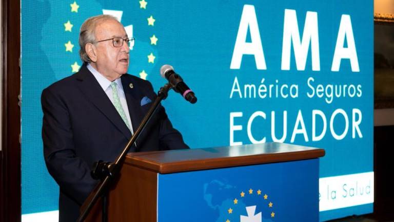 Diego Murillo, presidente de Honor de A.M.A. Grupo, en el acto de inauguración oficial de las nuevas oficinas de AMA América en Guayaquil. FOTO: AMA