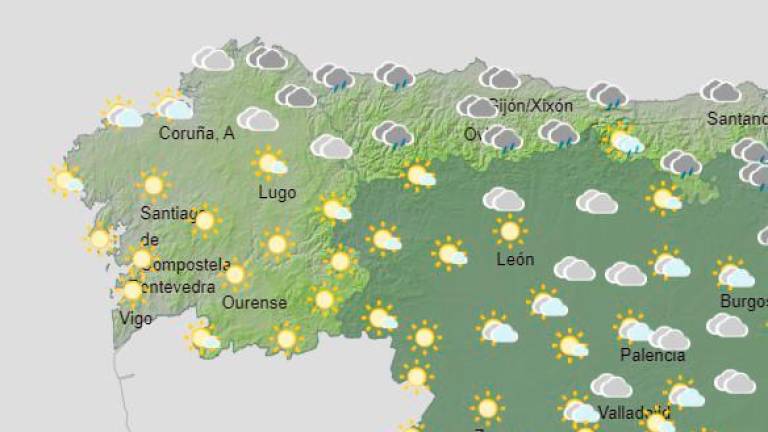 Precipitaciones localmente fuertes en Andalucía, Levante y Pirineos