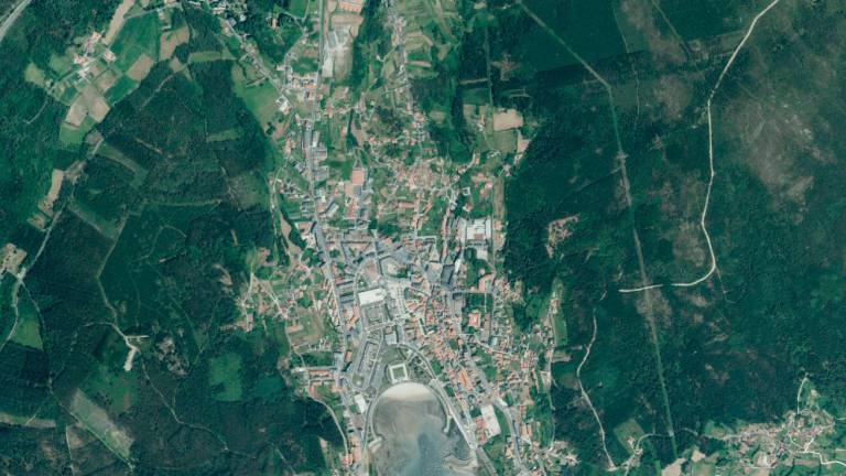 Vista aérea de Cee. Foto: Xunta de Galicia