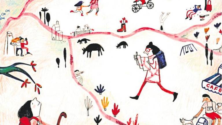 Imaxe do libro O Camiño das mulleres, da autora galega Sabela Losada, sobre a historia feminina da Ruta