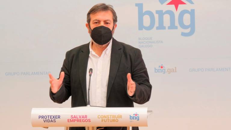 Luis Bará, portavoz de Medio Ambiente do BNG, pide a comparecencia do vicepresidente da Xunta. Foto: BNG