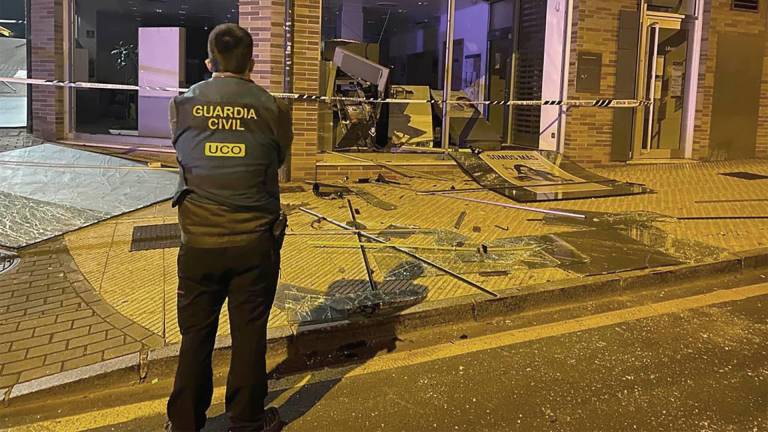 Operación de la Guardia Civil contra una organización que robaba cajeros bancarios en Europa usando explosivos. Foto: Guardia Civil