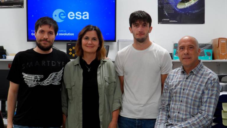 Equipo investigador del CITIC, de la Universidade de A Coruña, que participa en la misión espacial