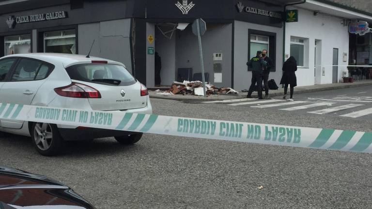 Sucursal bancaria atacada con explosivos en A Pastoriza (Lugo). EUROPA PRESS
