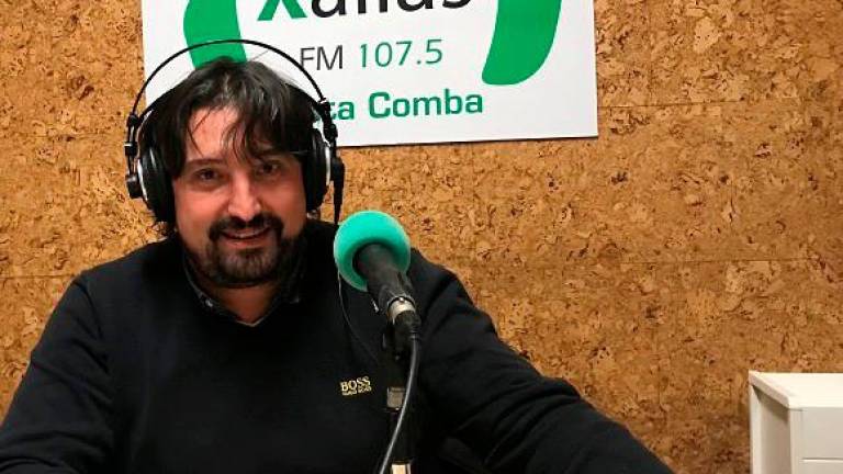 José Ramón Cancela durante una intervención en Radio Xallas. Foto: RX