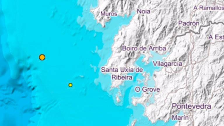 Registrados dos terremotos frente a la costa del Barbanza