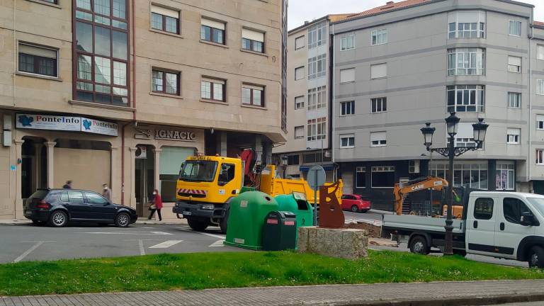 Obras de mejora de la avenida de Santiago de Negreira acometidas recientemente con el POS 2020. Foto: C.G.