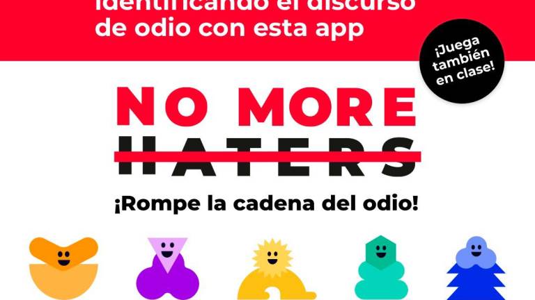 Anuncio de la app para que los jóvenes aprendan a detectar y combatir el odio en internet, que ha lanzado la FAD con Maldita.es. Foto: E.P.