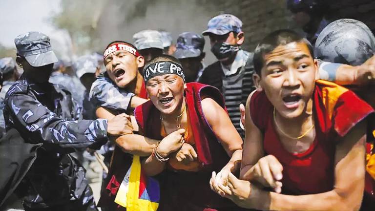 A lo largo de los años, cualquier forma de protesta en el Tíbet en contra de Pekín ha sido fuertemente reprimida.