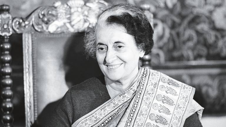 lndira Gandhi, la primera mujer en acceder al cargo de primer ministro en India.