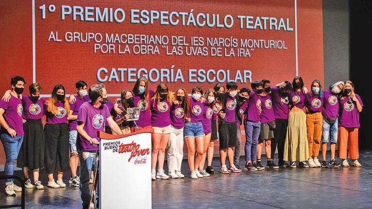 Acto de entrega del galardón al mejor espectáculo teatral de los Premios Buero en la edición del pasado año. Foto: ECG