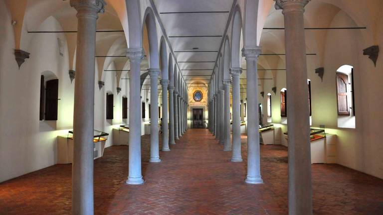 1438. Biblioteca del convento de San Marcos de Florencia. De Michelozzo. (Imagen, florenceforyou.com)