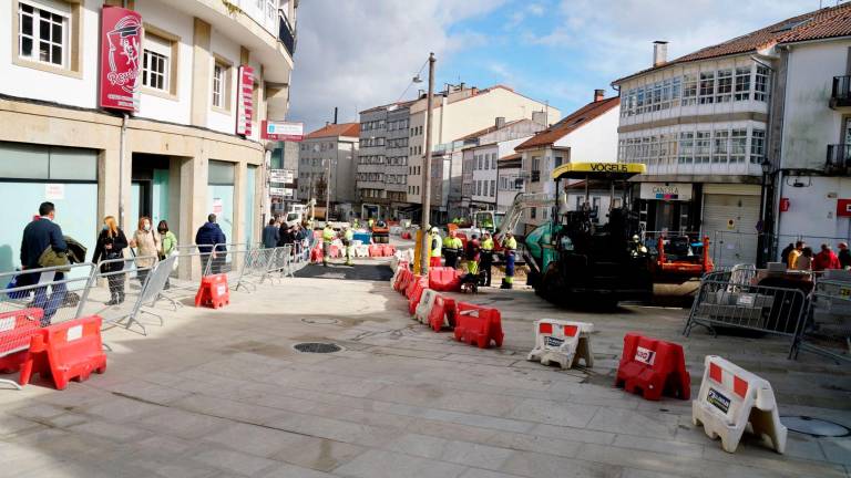 Las obras en la calle debería terminarse en pocos días. Foto: F. Blanco