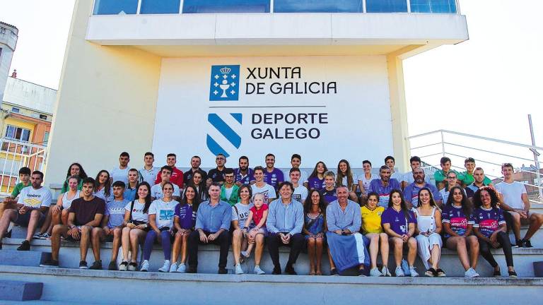 CGTD Lete Lasa, con varios deportistas DGAN, no Centro Galego de Tecnificación Deportiva. Foto: SE