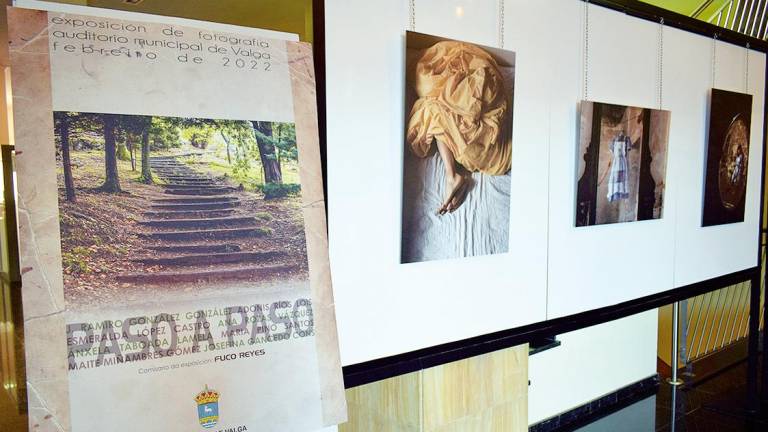Cartel promocional da exposición que acolle o auditorio que está situado no Concello de Valga. Foto: CV