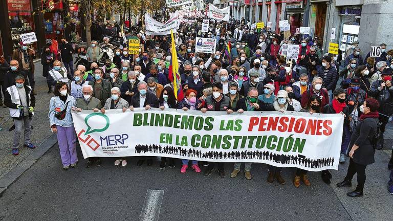 Participantes en la manifestación de este sábado en Madrid. Foto: Fernando Sánchez/E.P.
