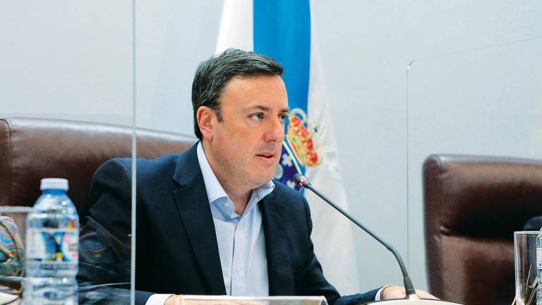 Valentín González Formoso, presidente da Deputación da Coruña, durante un pleno. Foto: Deputación