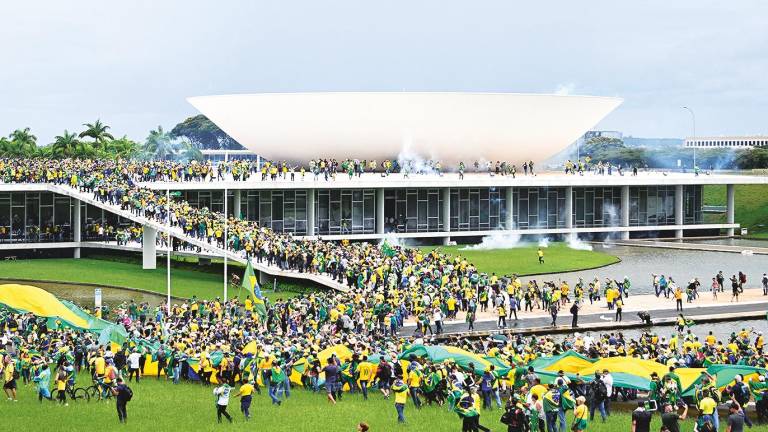 El asalto de los bolsonaristas ocurrido el pasado domingo en el Palacio de Planalto, en la ciudad de Brasilia. Foto: EP