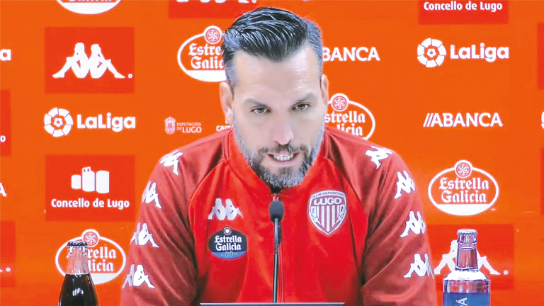 Sin miedo. Hernán Pérez, entrenador del Lugo. Foto: CDL