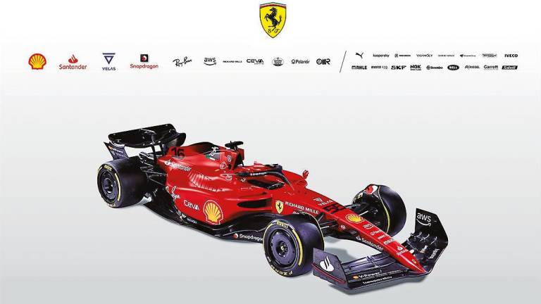 RADICAL Imagen del nuevo Ferrari F1-75 de 2022. Foto: E.P.