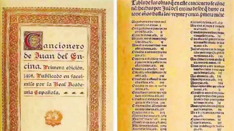 Cancionero de Juan del Encina. 1ª ed. 1496. Foto: A.P.