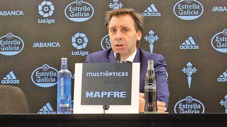 El director deportivo del Celta Felipe Miñambres. Foto: S. Sas