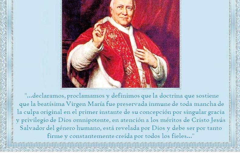 Texto en español de la Bula del Dogma de la Inmaculada. Pío IX (1854). Foto: ECG