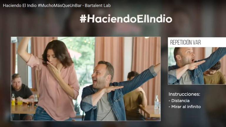 HACIENDO ‘EL INDIO’ Fotograma de un vídeo con una de las celebraciones. Foto: S.E.