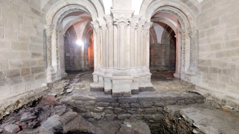 cripta. Otro de los puntos clave de las obras de restauración. Foto: F.C.