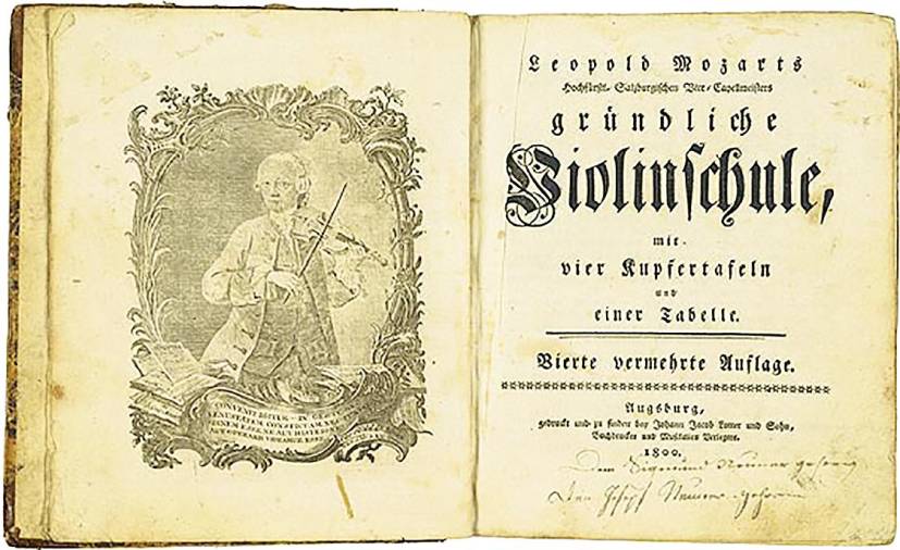 Grundliche Violinschule de Leopold Mozart. Ed. Ausburgo, 1800. Foto: A. P.