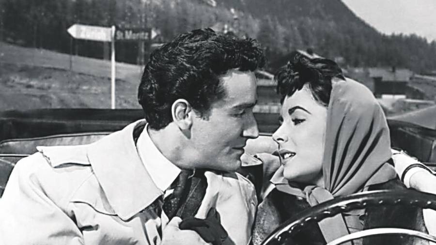 Gassman y Elizabeth Taylor en el rodaje de la película ‘Rhapsody’, dirigida por Charles Vidor en 1954.