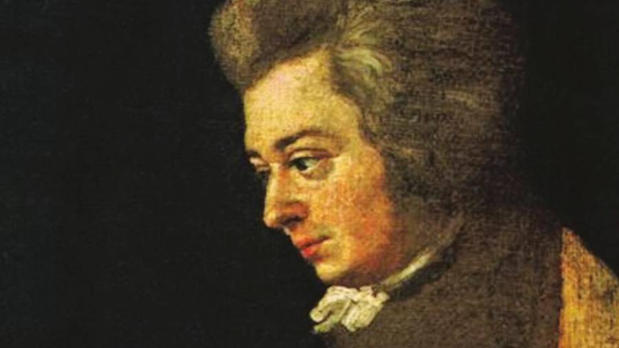 Retrato inacabado de W. A. Mozart, de Joseph Lange. Foto: A. P.