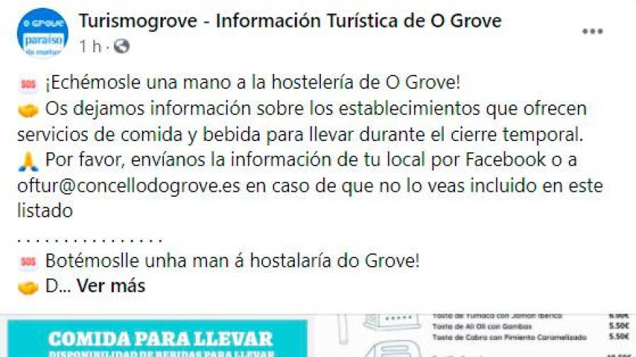 Vilanova e O Grove “botan unha man” dende as súas redes á hostalaría