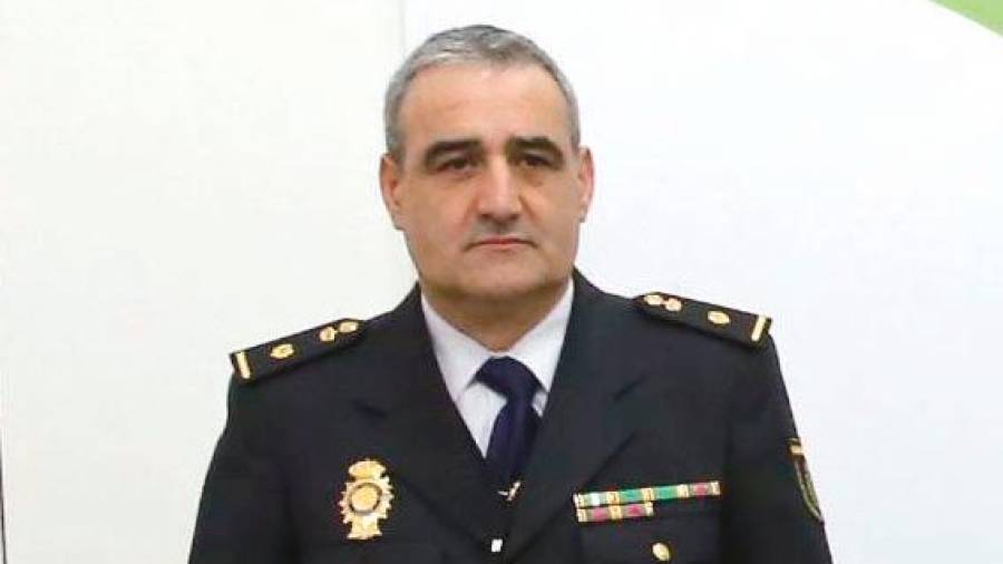 Cástor Vázquez, en su etapa de inspector en Santiago