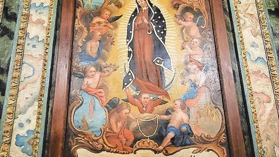 S. Miguel dos Agros. Guadalupe en Sacristía (Vicente Cardama). Foto: A. P.
