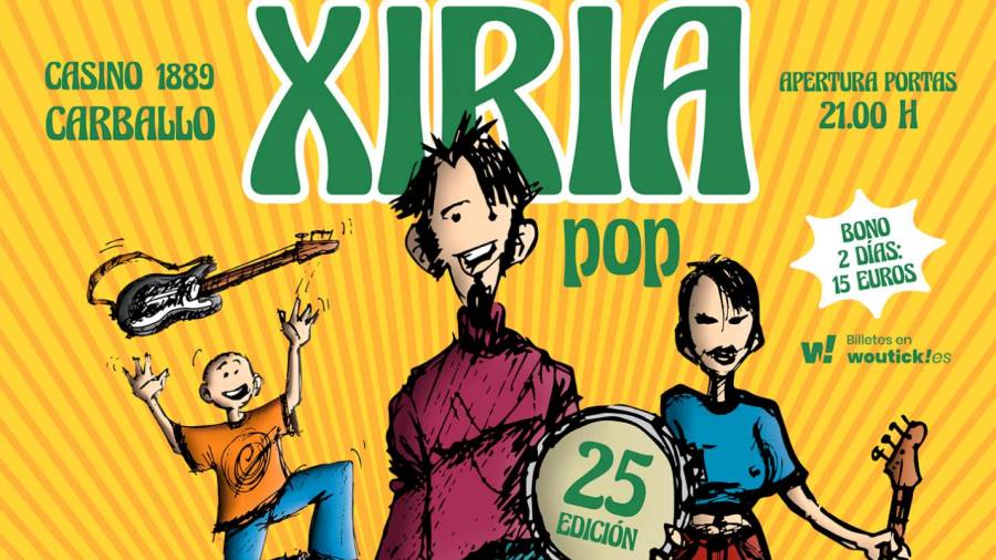 Volve o Xiria Pop a Carballo nunha edición especial polo 25 aniversario