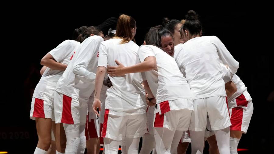 Las jugadoras españolas, en los Juegos Olímpicos de Tokio. Foto: FIBA