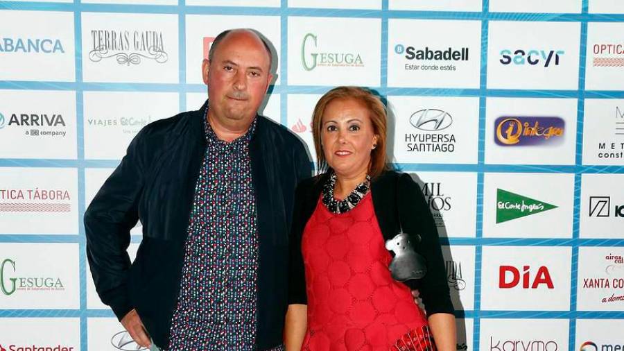 Xurxo Ameneiro y Carmela Boquete disfrutaron con el premio concedido a Aspas. FOTO: F. BLANCO / A. HERNÁNDEZ / P. SANGIAO / N. SANTÁS / L. POLO