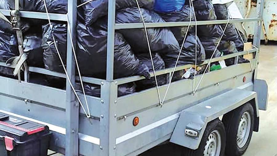 Tapóns para reciclar, entre eles os recollidos en Cerceda. Foto: ONG
