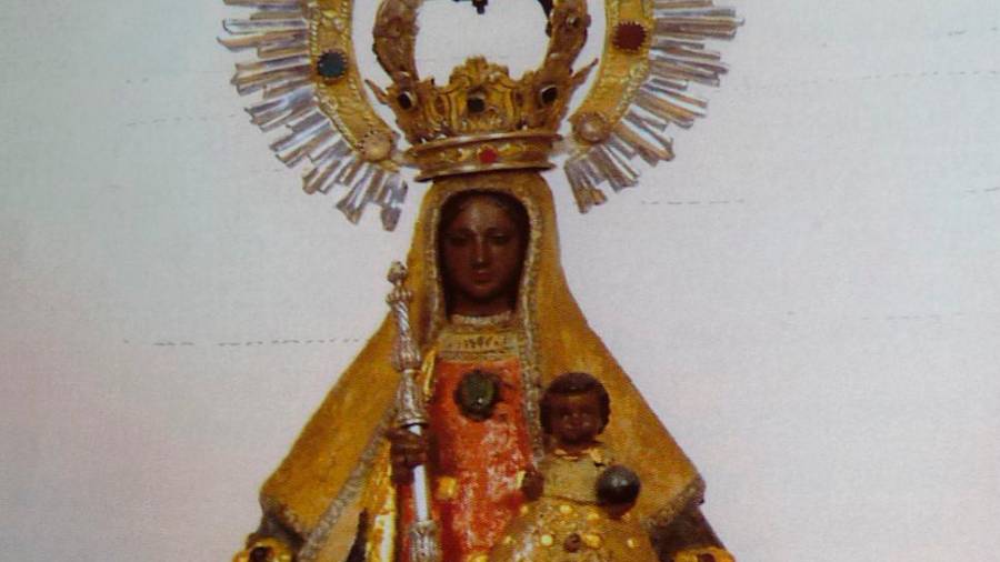 Imaxe da Virxe de Guadalupe de Rianxo.