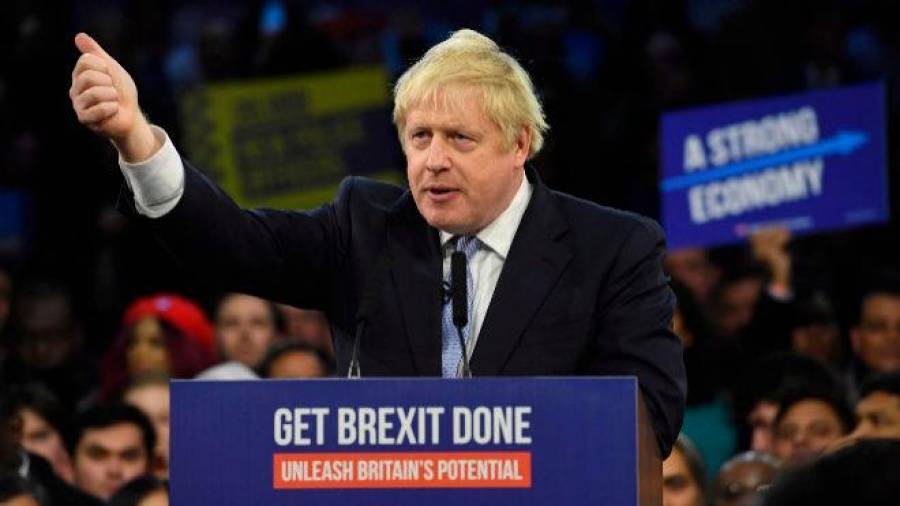 POLÉMICO. Boris Johnson en un acto político. Foto: EFE