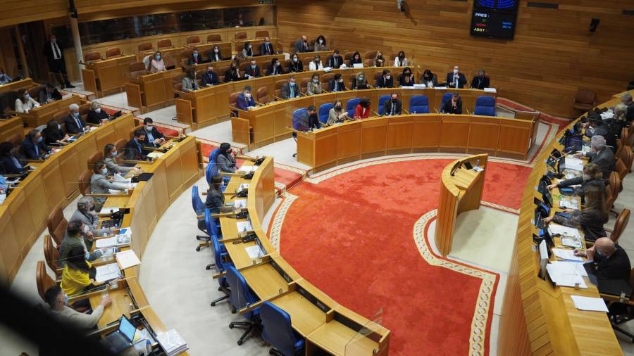Imagen del pleno do Parlamento de Galicia. PARLAMENTO DE GALICIA