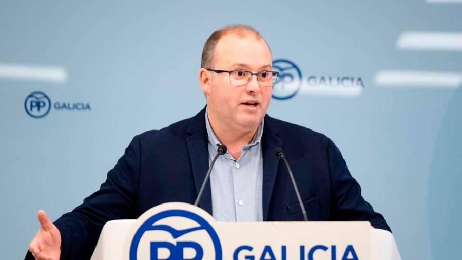 Miguel Tellado, secretario general del Partido Popular de Galicia. Foto: ECG
