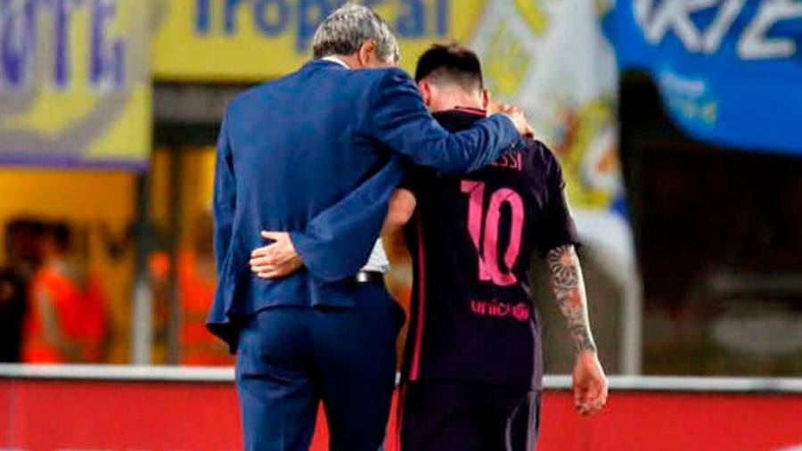 Setién y Messi, convencidos de ganar la Champions