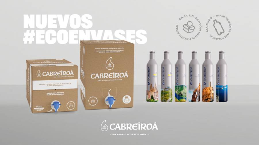 Nuevos envases de Cabreiroá. FOTO Y VÍDEOS: CABREIROÁ