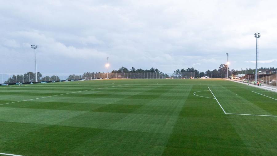 Imagen de uno de los campos de la nueva ciudad deportiva del Celta. FOTO: RC CELTA