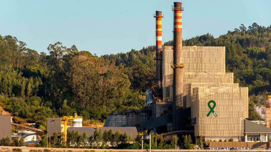 Vista de la fábrica que Ence tiene en Lourizán, Pontevedra, que sería una de las empresas afectadas por la nueva normativa. Foto: Gallego
