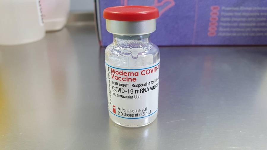 Dosis de la vacuna de Moderna. CONSELLERIA DE SALUD/EUROPA PRESS