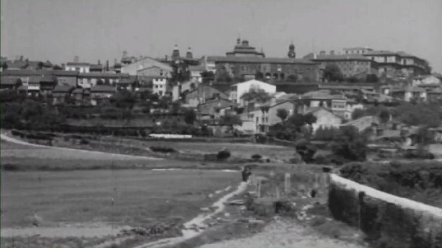 Desde A Coruña a Santiago a través del primer tren en 1943